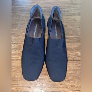 Donald J. Pliner Ramla Womens Textile Slip On Loafer Heeled Pumps Shoes Sz 7 N